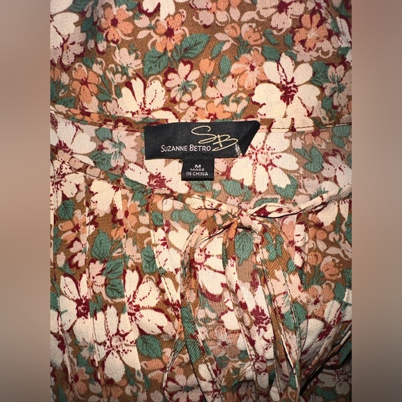 Long Sleeve Floral Suzanne Betro Dress - Picture 3 of 3